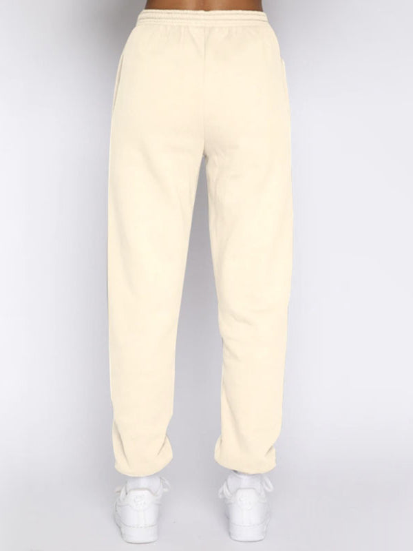 Women's Stand-Up Collar Zipper Sweatshirt & Trousers Loungewear Set - Vibrant Solid Color Comfort