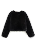 Women's Faux Fur Cropped Jacket