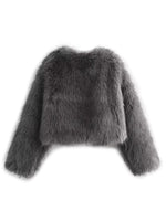 Women's Faux Fur Cropped Jacket