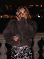 Women's Faux Fur Cropped Jacket