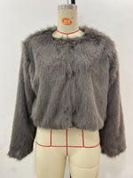 Women's Faux Fur Cropped Jacket