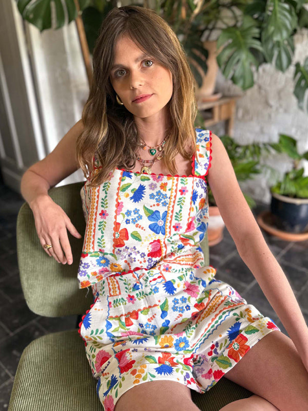 Floral Print Casual Loose Two-Piece Set