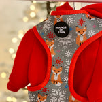 Soft Cotton Blend Dog Hoodie Red