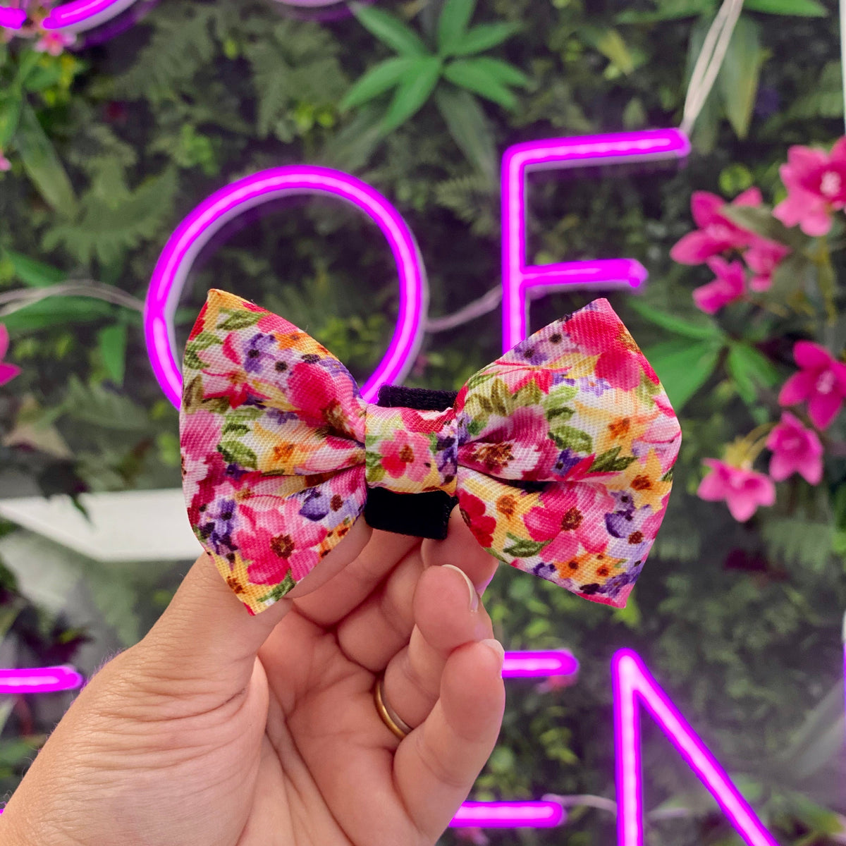 'Florentina' - Pink Floral Dog Harness