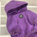 Soft Cotton Blend Dog Hoodie Purple