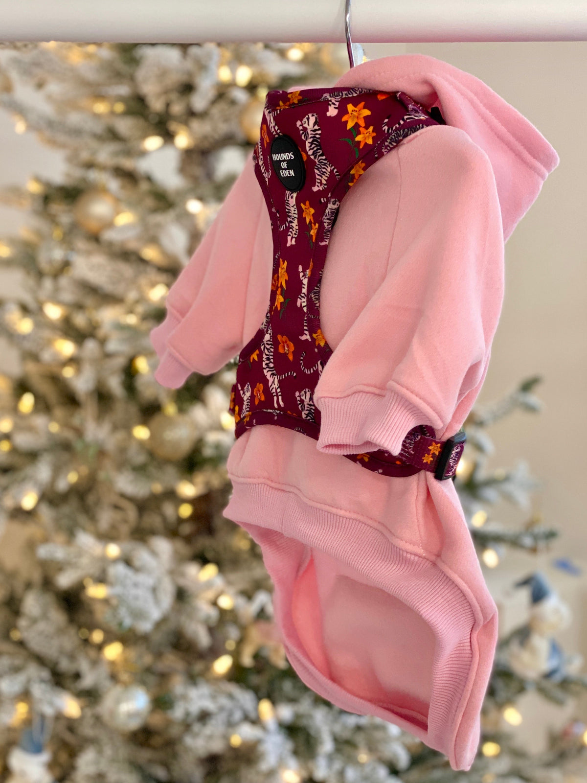 Soft Cotton Blend Dog Hoodie Light Pink