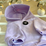 Soft Cotton Blend Dog Hoodie Lilac