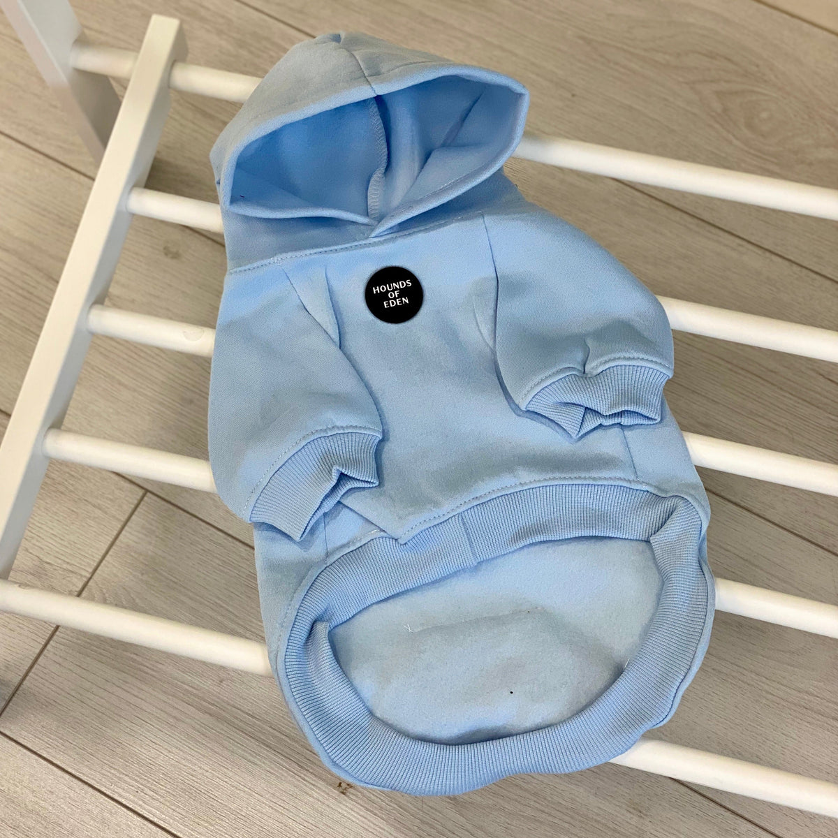 Soft Cotton Blend Dog Hoodie Sky Blue