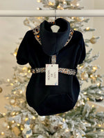 Soft Cotton Blend Dog Hoodie Black