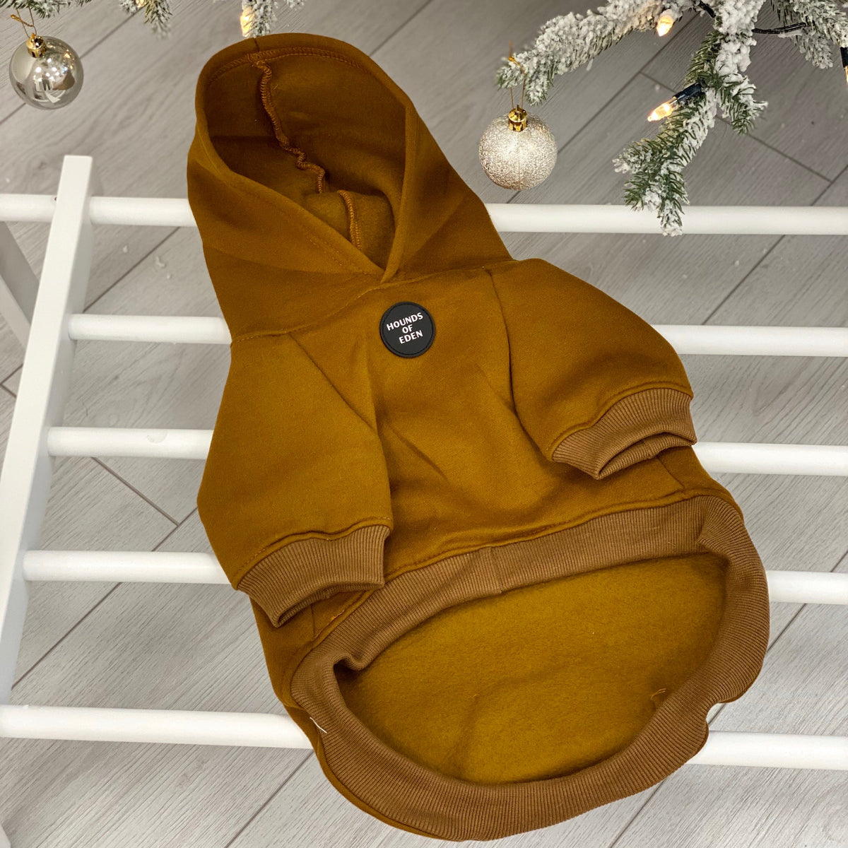 Soft Cotton Blend Dog Hoodie Brown