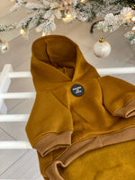 Soft Cotton Blend Dog Hoodie Brown