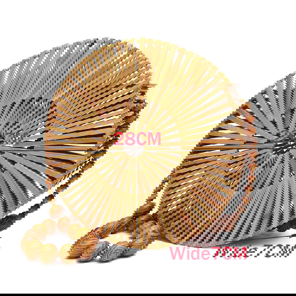 Ines Bamboo Wooden Woven Holiday Stylish Unique Bag