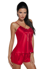 Irall Aria Short Satin Dressing Gown Navy