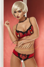 Irall Erotic Oksana Lingerie Set Black / Red