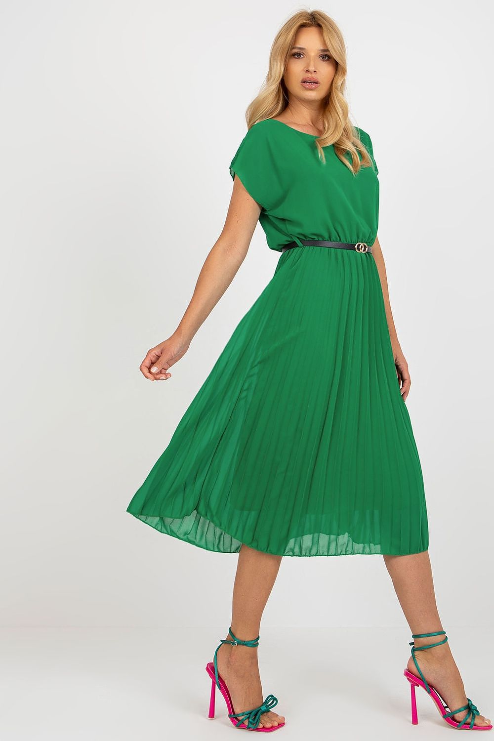 Italy Moda Daydress Colorful Flared Summer Dress - Vibrant Short-Sleeve Chic