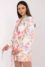 Italy Moda Floral Blazer & Shorts Co-Ord Set
