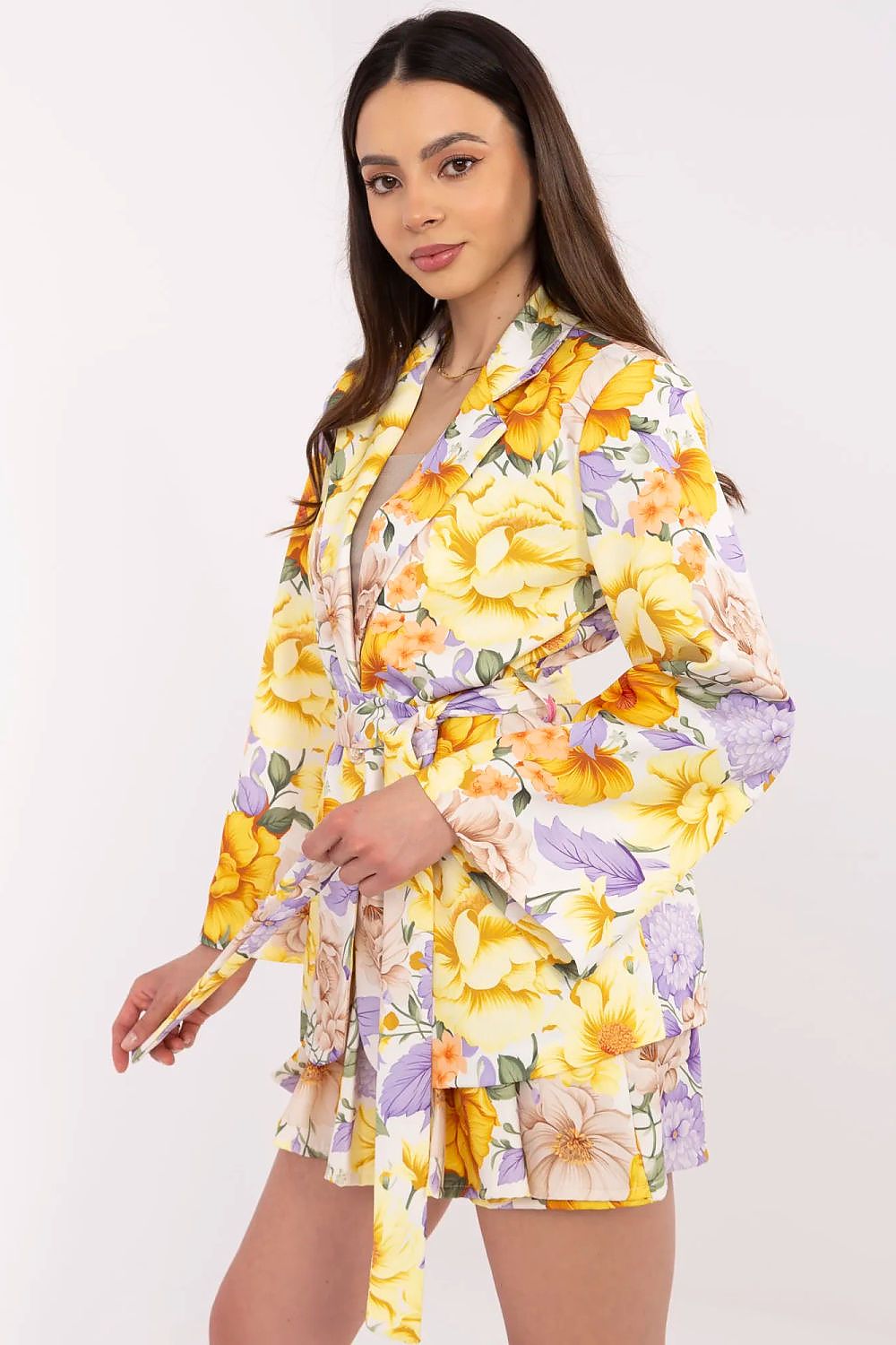 Italy Moda Floral Blazer & Shorts Co-Ord Set