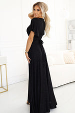 Jennifer Black Maxi Occasion Dress | Numoco