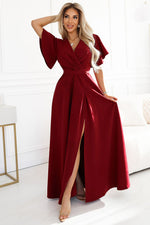 Jennifer Red Maxi Occasion Dress | Numoco red