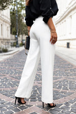 IVON Jinny Straight-legged Cropped Pants