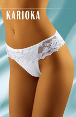 Wolbar Karioka Lace Briefs White
