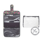 'Kate' Hanging Beauty Bag in Blossom Charcoal
