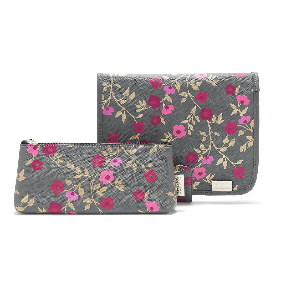 'Kate' Hanging Beauty Bag in Blossom Charcoal