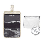 'Kate' Hanging Beauty Bag in Starflower Gold