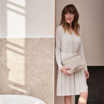 'Kate' Hanging Beauty Bag in Starflower Gold