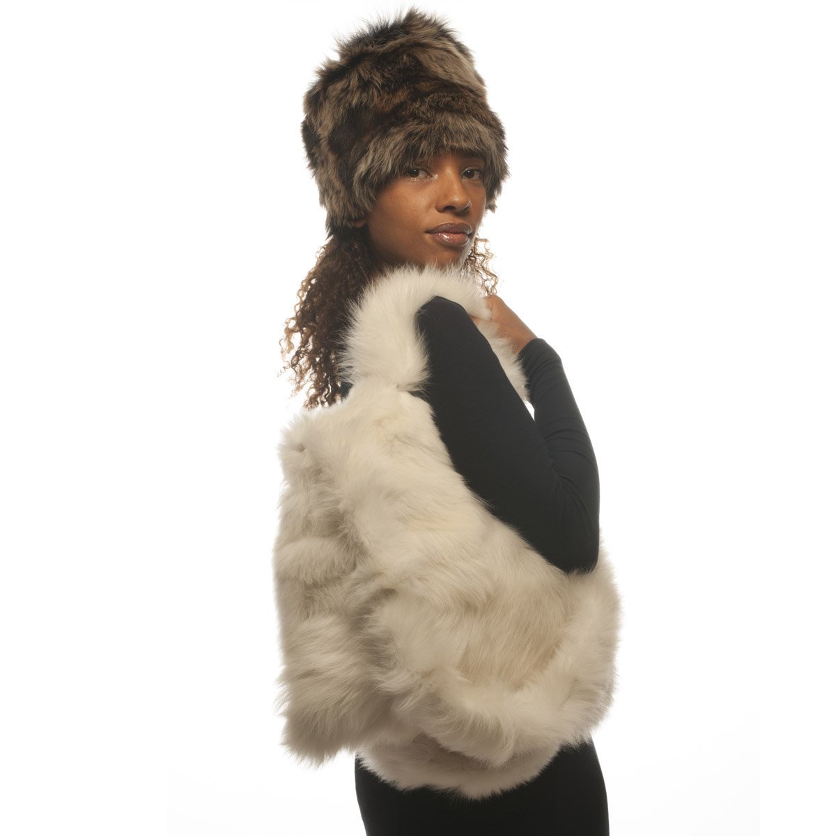 Katie Shearling Pillbox Hat