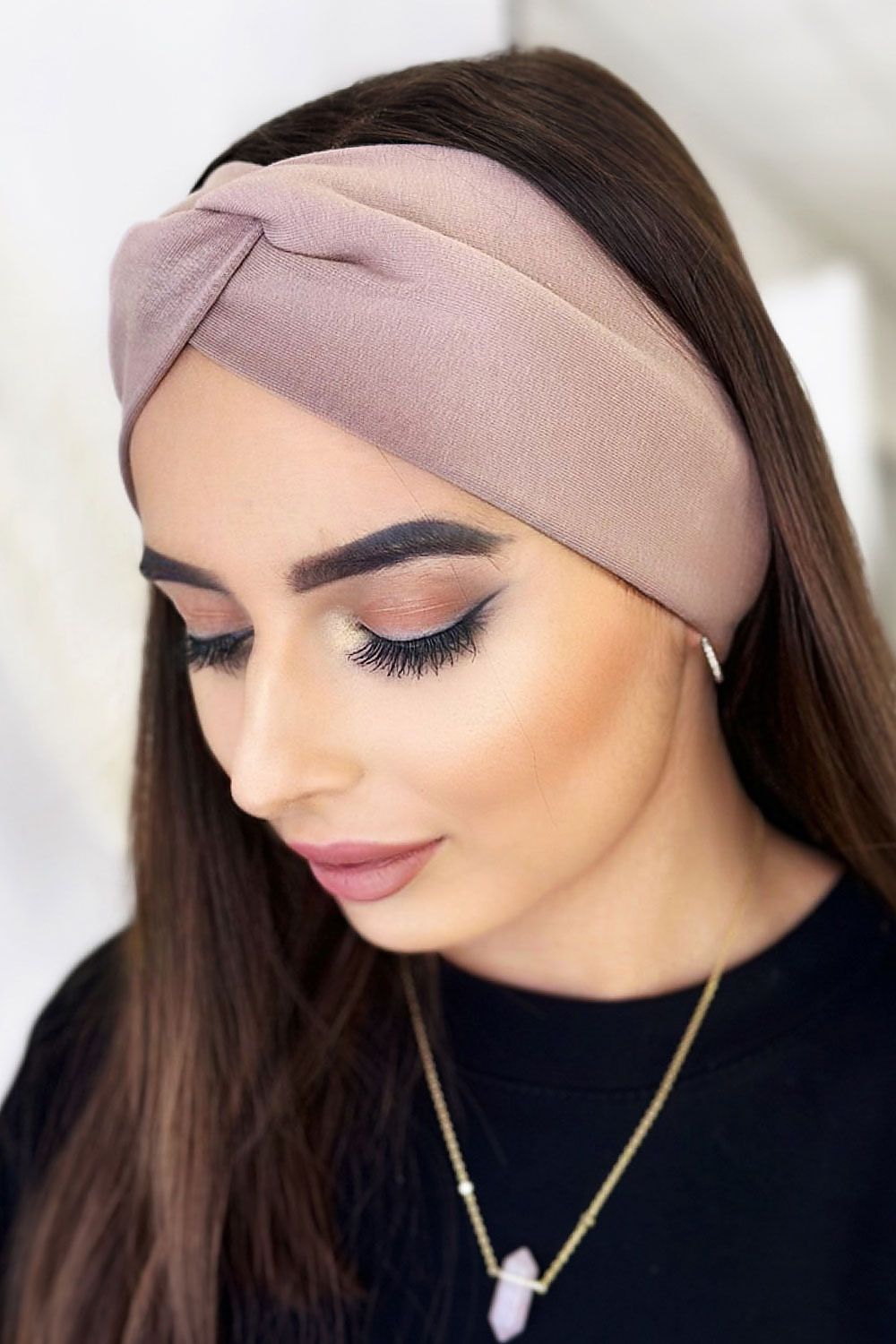 Knot Oversized Headband 6 Colours | IVON brown one-size-fits-all