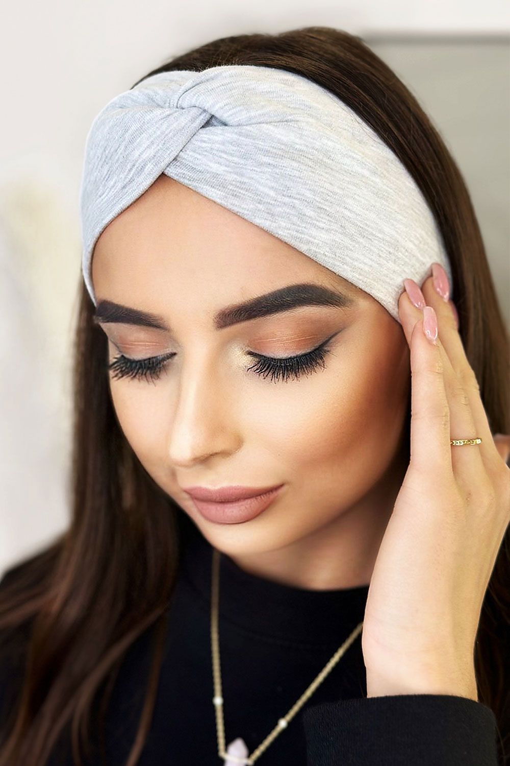 Knot Oversized Headband 6 Colours | IVON grey one-size-fits-all