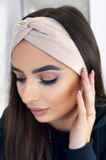 Knot Oversized Headband 6 Colours | IVON beige 2 one-size-fits-all