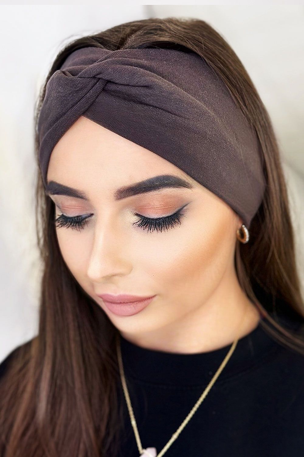 Knot Oversized Headband 6 Colours | IVON brown 2 one-size-fits-all