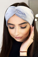 Knot Velour Headband 8 Colours | IVON grey 2 one-size-fits-all