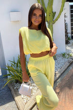 LaBalancia Muslin Loungewear Set yellow one-size-fits-all