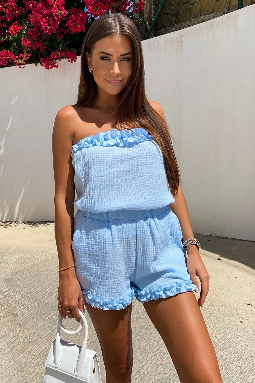 LaBalancia Summer Muslin Set blue one-size-fits-all