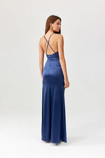 Roco Fashion Lamelia Maxi Dress with Open Back