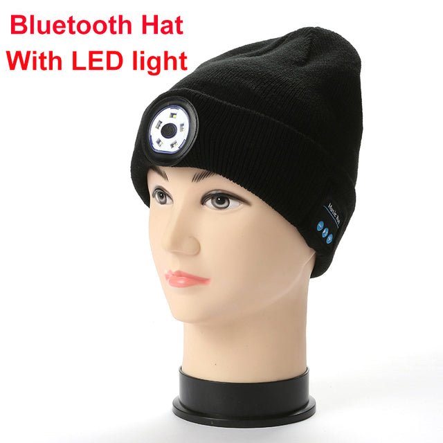 LED Hat With Stereo Headset With LED Light