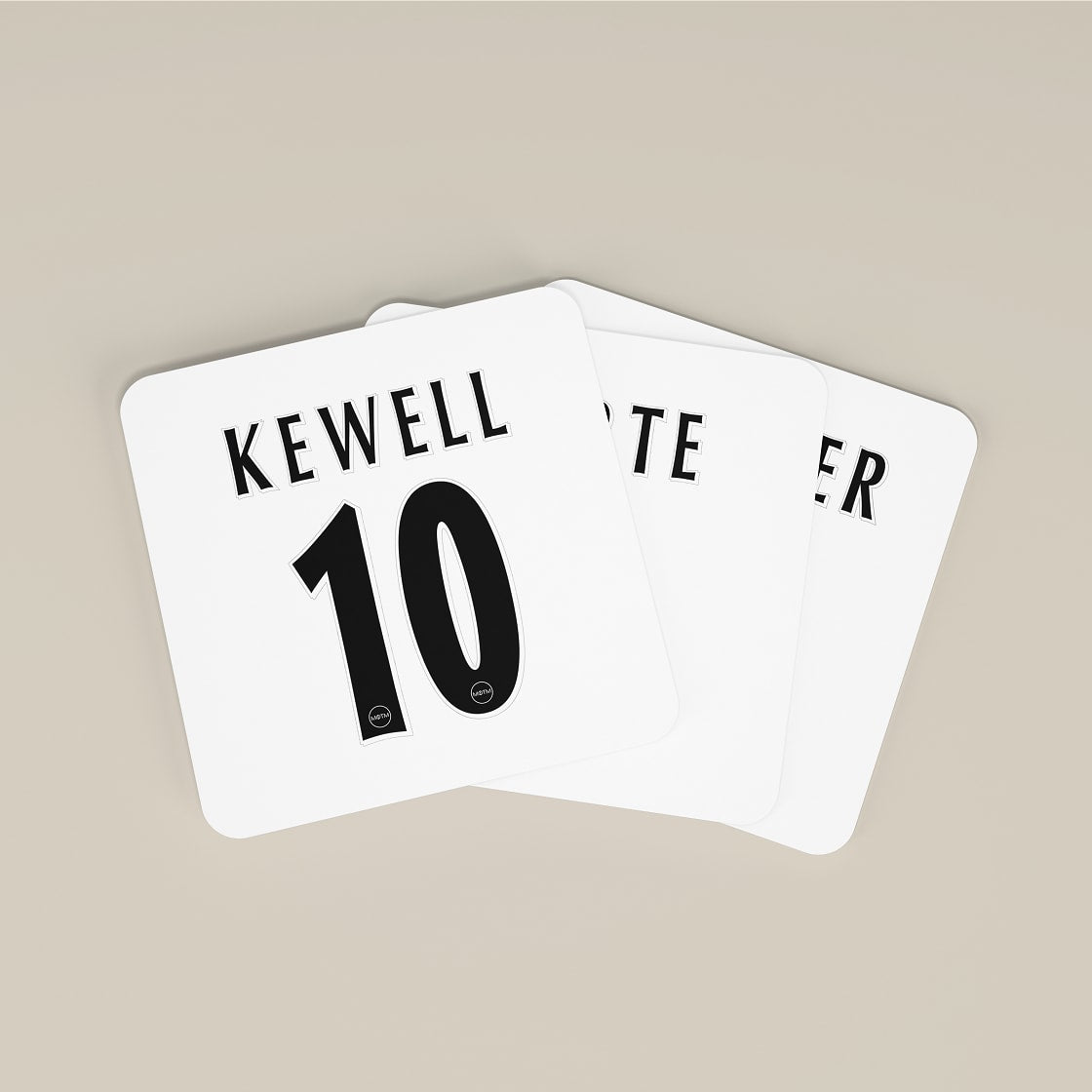 Leeds United Premier League Legends Football Coasters - Set of 4