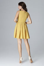 Lenitif Sleeveless Cocktail Dress with Flared Skirt