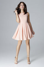 Lenitif Sleeveless Cocktail Dress with Flared Skirt