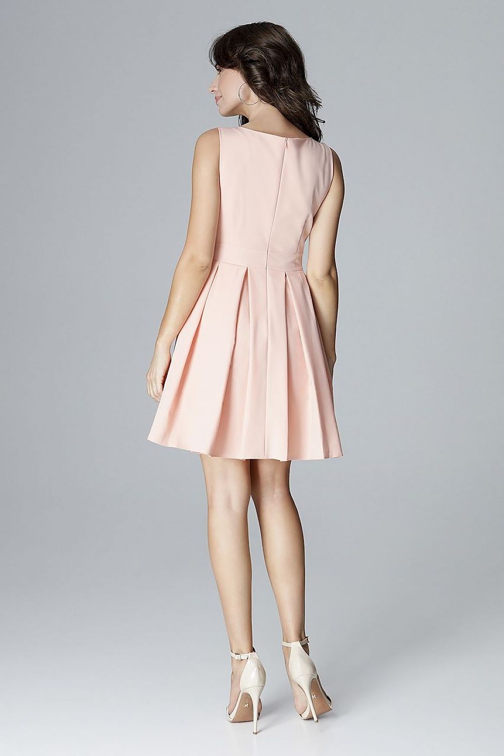 Lenitif Sleeveless Cocktail Dress with Flared Skirt