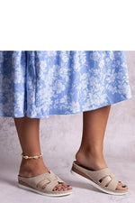 Lightweight Low Wedge Flip-flops | Mifsuda beige