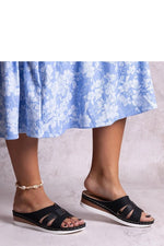 Lightweight Low Wedge Flip-flops | Mifsuda black