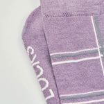 Lilac Check Everyday Crew Socks