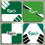 Liverpool Retro Away Kits Football Coasters - Set of 4