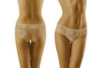 Wolbar Lola Lace Trim Briefs Beige
