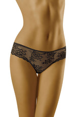 Wolbar Lola Lace Trim Briefs Black