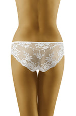 Wolbar Lola Lace Trim Briefs White